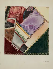 Quilts, Pieced, 1935/1942. Creator: Florence Hastings