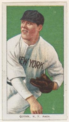 Quinn, New York, American League, from the White Border series (T206) for the American ..., 1909-11. Creator: American Tobacco Company