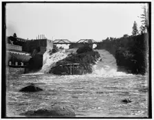 Quinnesee [sic] Falls, near view, between 1880 and 1899. Creator: Unknown