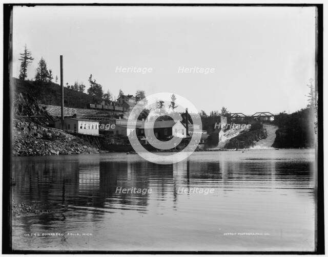 Quinneseo [sic] Falls, Mich., between 1880 and 1899. Creator: Unknown.