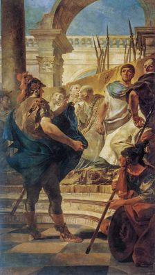 Quintus Fabius Maximus Before the Senate of Carthage, 1728. Creator: Giovanni Battista Tiepolo