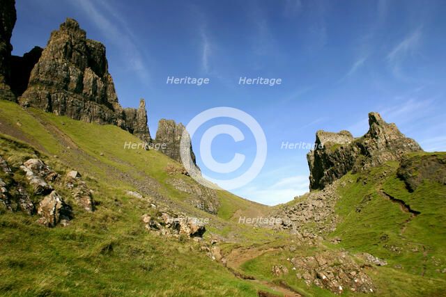 Quiraing, Isle of Skye, Highland, Scotland.