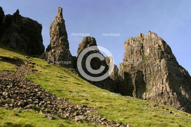 Quiraing, Isle of Skye, Highland, Scotland.