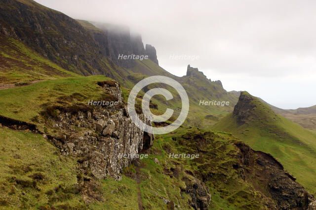 Quiraing, Isle of Skye, Highland, Scotland.