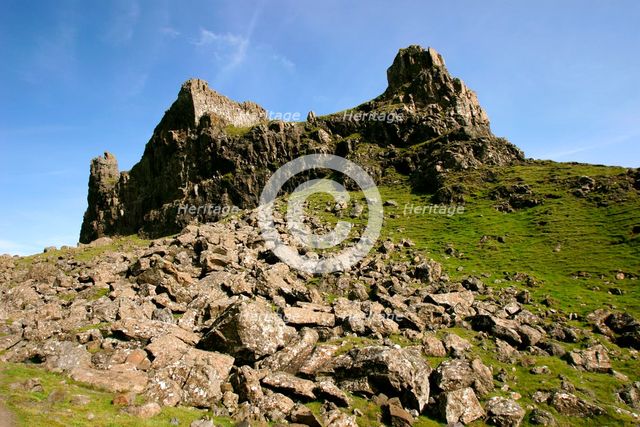Quiraing, Isle of Skye, Highland, Scotland. Creator: Peter Thompson.