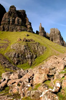 Quiraing, Isle of Skye, Highland, Scotland. Creator: Peter Thompson