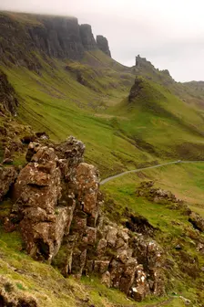 Quiraing, Isle of Skye, Highland, Scotland. Creator: Peter Thompson