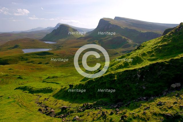 Quiraing, Isle of Skye, Highland, Scotland. Creator: Peter Thompson.