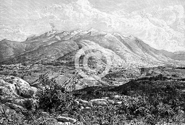 Quito and Mount Pichincha, Ecuador, 1895. Artist: Unknown