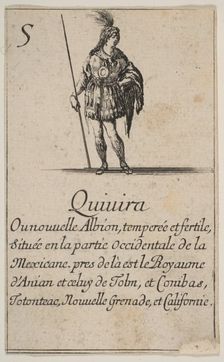Quivira, from Game of Geography (Jeu de la Géographie), 1644. Creator: Stefano della Bella