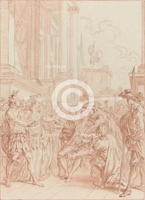 Quoi donc, les vrais Chrétiens auraient tant de vertu. Creator: Hubert Francois Gravelot.