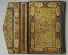 Qur'an Bookbinding Inset with Turquoise, Iran, 16th century. Creator: Unknown