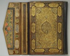 Qur'an Bookbinding Inset with Turquoise, Iran, 16th century. Creator: Unknown