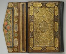 Qur'an Bookbinding Inset with Turquoise, Iran, 16th century. Creator: Unknown