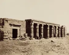 Qurna, Mortuary Temple of Seti I. Luxor, West Bank (Thebes), between 1860 and 1903. Creator: Antonio Beato