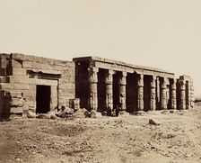 Qurna, Mortuary Temple of Seti I. Luxor, West Bank (Thebes), between 1860 and 1903. Creator: Antonio Beato