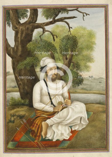 Qusuri or Kusuri an Afghan of Kasur, 1825. Creator: Anon.