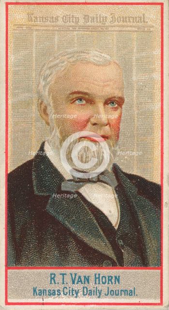 R.T. Van Horn, Kansas City Daily Journal, from the American Editors series (N1) for Allen ..., 1887. Creator: Allen & Ginter.