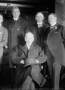 R.A.C. Smith, J.A. Topping, F.B. Dalzell, T.E. Burton, between c1915 and c1920. Creator: Bain News Service