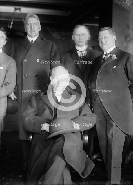 R.A.C. Smith, J.A. Topping, F.B. Dalzell, T.E. Burton, between c1915 and c1920. Creator: Bain News Service.