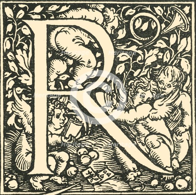 'R - An Alphabet by Hans Weiditz', c1520-1521, (1908).  Creator: Hans Weiditz.