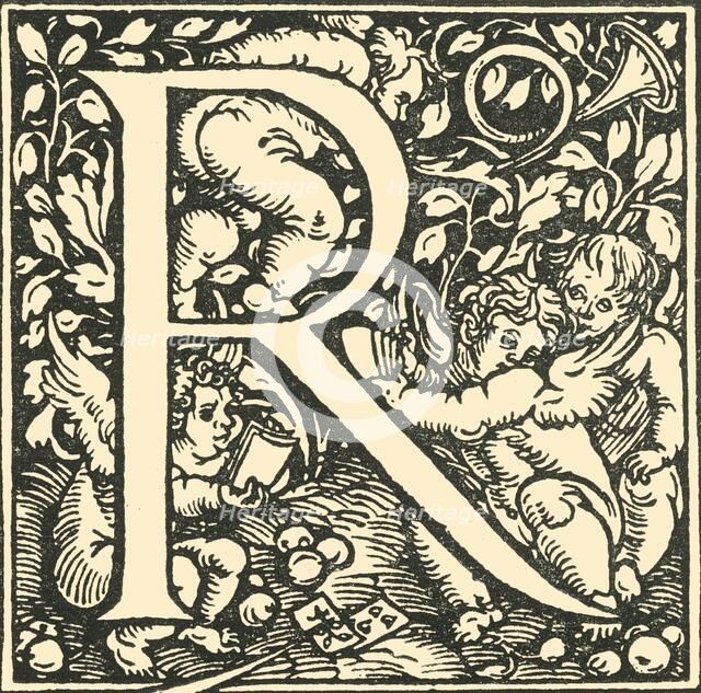 'R - An Alphabet by Hans Weiditz', c1520-1521, (1908).  Creator: Hans Weiditz.