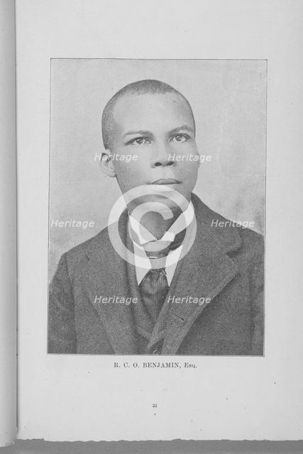 R. C. O. Benjamin, Esq., 1897 (Inferred). Creator: Unknown.