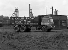 R Colin Snow coal merchants wagon, Barnburgh Colliery, South Yorkshire, 1961. Creator: Michael Walters