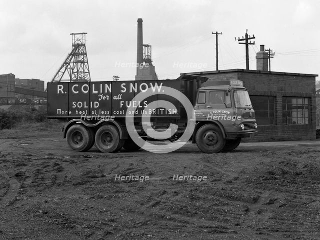 R Colin Snow coal merchants wagon, Barnburgh Colliery, South Yorkshire, 1961. Creator: Michael Walters.