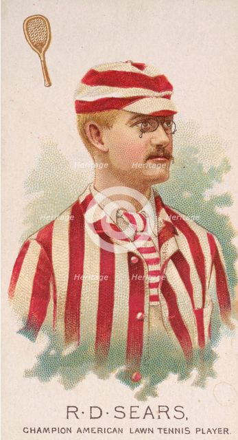 R.D. Sears, Champion American Lawn Tennis Player, from World's Champions, Series 2 (N29) f..., 1888. Creator: Allen & Ginter.