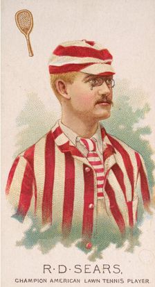 R.D. Sears, Champion American Lawn Tennis Player, from World's Champions, Series 2 (N29) f..., 1888. Creator: Allen & Ginter