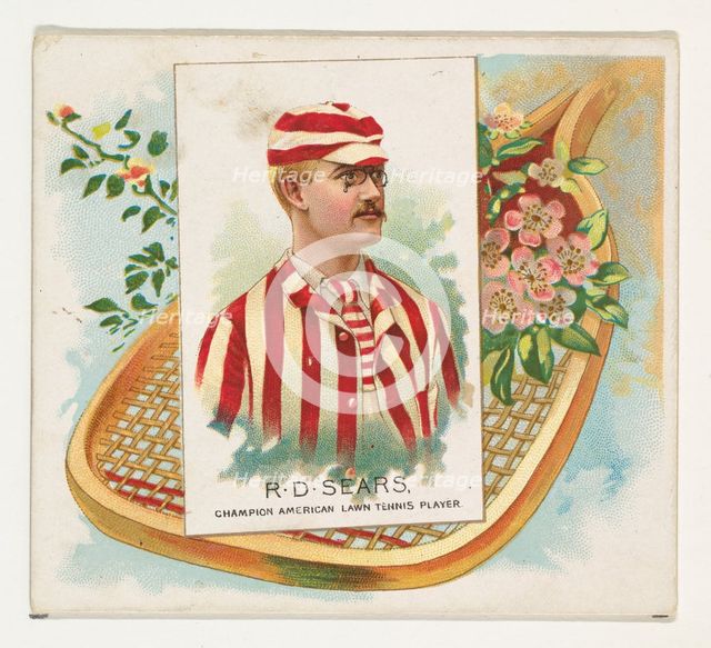 R.D. Sears, Champion American Lawn Tennis Player, from World's Champions, Second Series (N..., 1888. Creator: Allen & Ginter.
