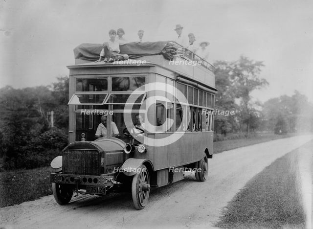 R.R. Conklin's auto bus, between c1910 and c1915. Creator: Bain News Service.