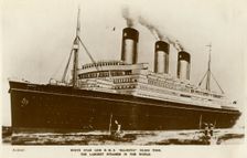 RMS Majestic White Star Line steamship, c1920s.Artist: Kingsway