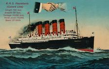 R.M.S. Mauretania. (Cunard Line) c1930s. Creator: Unknown