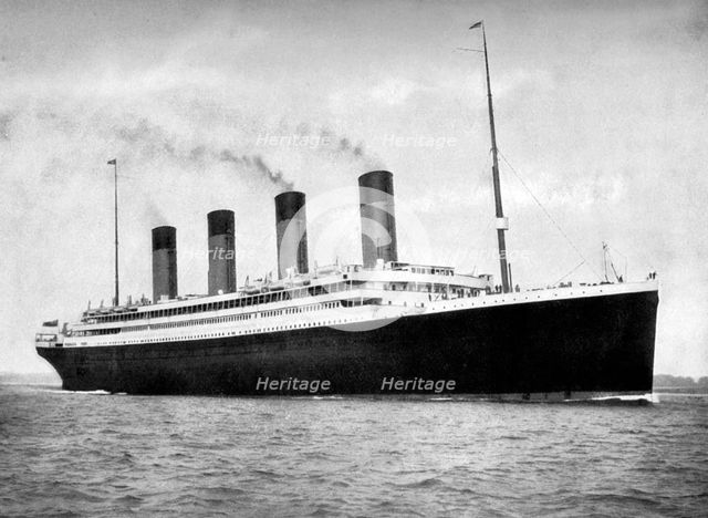 RMS 'Olympic', White Star Line ocean liner, 1911-1912. Creator: Francis Godolphin Osbourne Stuart.