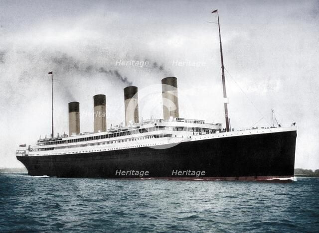 RMS 'Olympic', White Star Line ocean liner, 1911-1912. Creator: Francis Godolphin Osbourne Stuart.