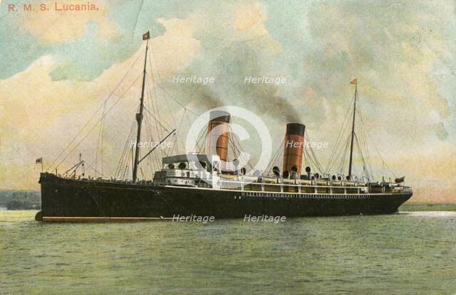 RMS 'Lucania', c1905. Artist: Unknown