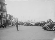 RMS Queen Mary passing Cowes, Isle of Wight, August 1936. Creator: Kirk & Sons of Cowes