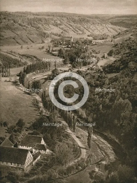 'Rothenburg o. d. T. - Taubertal', 1931. Artist: Kurt Hielscher.