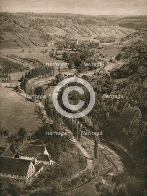 'Rothenburg o. d. T. - Taubertal', 1931. Artist: Kurt Hielscher.