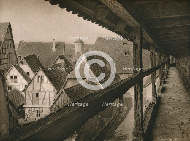 'Rothenburg o. d. T. - Wehrgang. Archer's gallery', 1931. Artist: Kurt Hielscher.