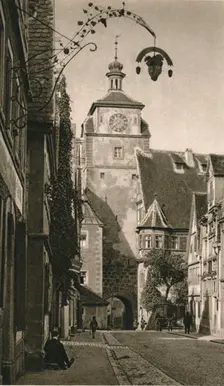 Rothenburg o. d. T. - Weisser Turm 1931. Artist: Kurt Hielscher