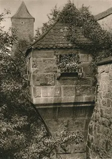 Rothenburg o. d. T. - Bow-window in the town-wall 1931. Artist: Kurt Hielscher