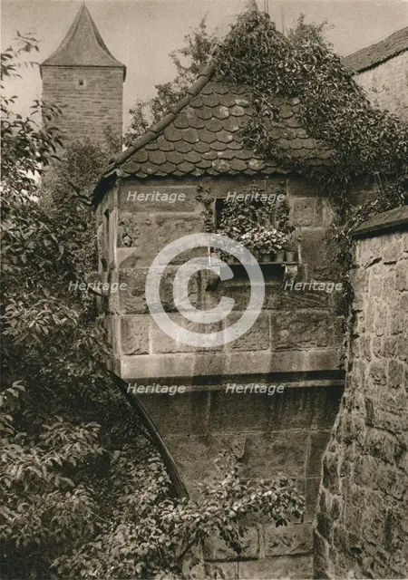 'Rothenburg o. d. T. - Bow-window in the town-wall', 1931. Artist: Kurt Hielscher.