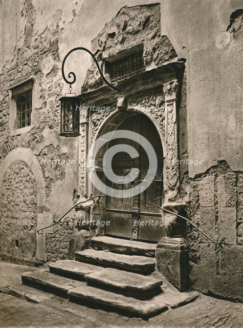 'Rothenburg o. d. T. - Doorway of the old Town Hall', 1931. Artist: Kurt Hielscher.
