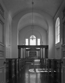 Rotherham Crematorium interior, 20th July 1962. Artist: Michael Walters