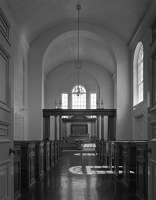 Rotherham Crematorium interior, 20th July 1962. Creator: Michael Walters