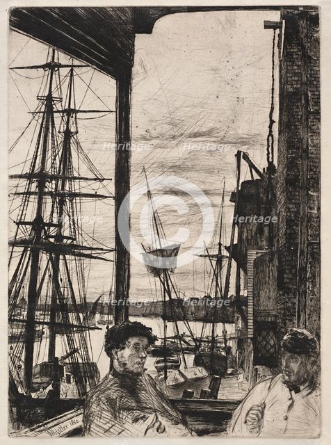 Rotherhite, 1860. Creator: James McNeill Whistler (American, 1834-1903).
