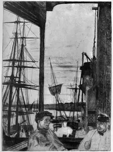 Rotherhithe 1860 (1904).Artist: James Abbott McNeill Whistler
